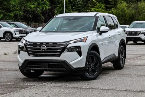 White 2026 Nissan Rogue SV w/ Lifetime Powertrain Warranty for sale in Newnan, GA