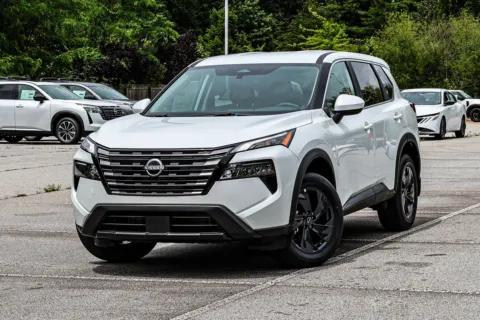 White 2026 Nissan Rogue SV w/ Lifetime Powertrain Warranty for sale in Newnan, GA