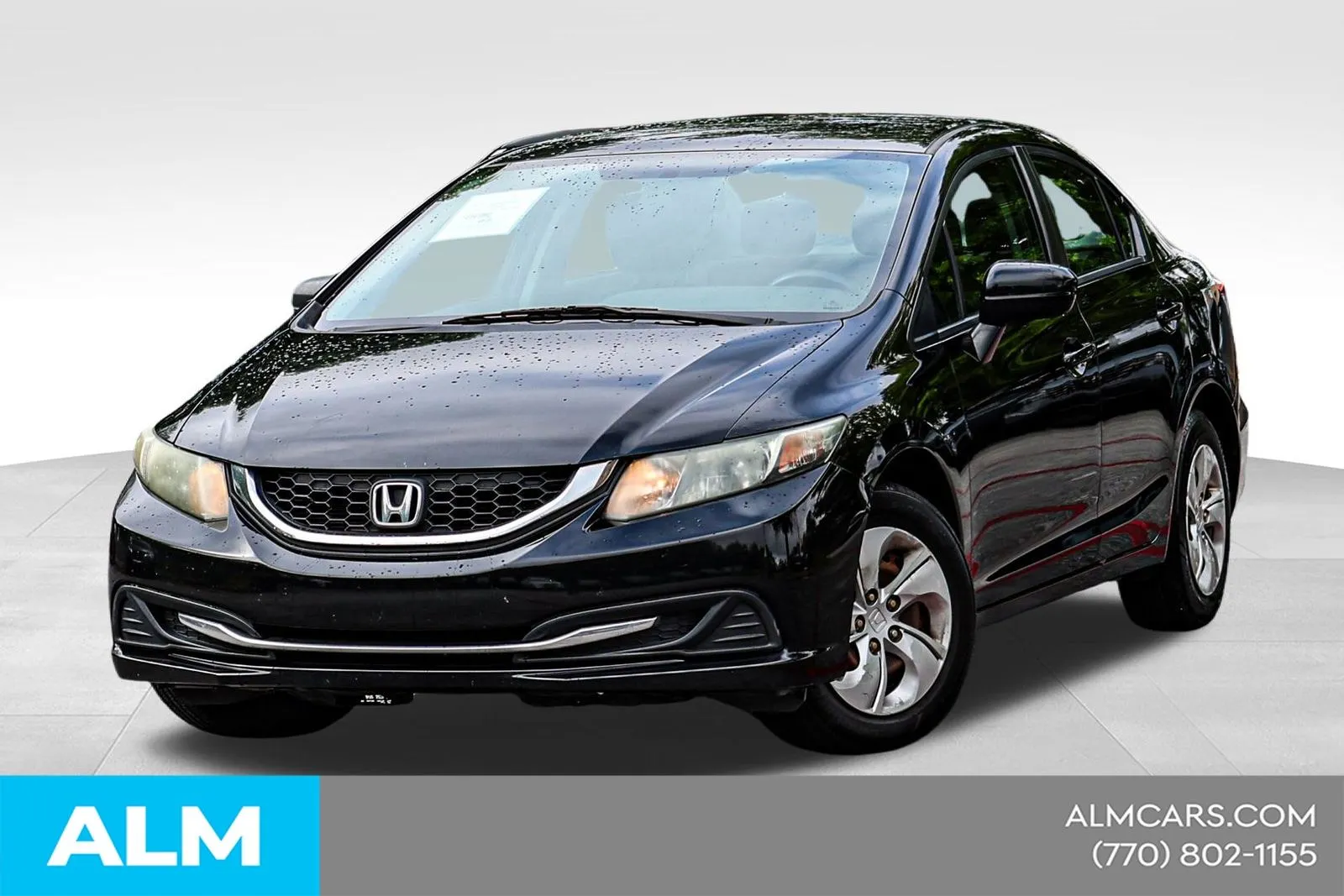 Black 2015 Honda Civic LX - CARFAX NO ACCIENTS for sale in Newnan, GA