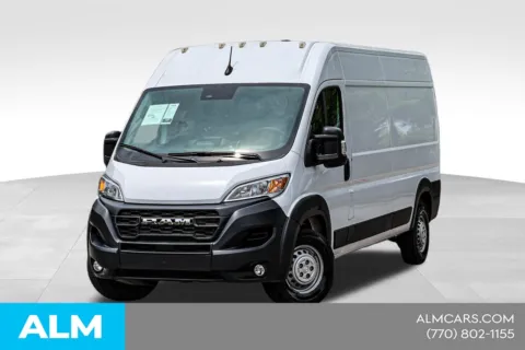 White 2025 Ram ProMaster 2500 High Roof Carfax One Owner No Accidents for sale in Newnan, GA