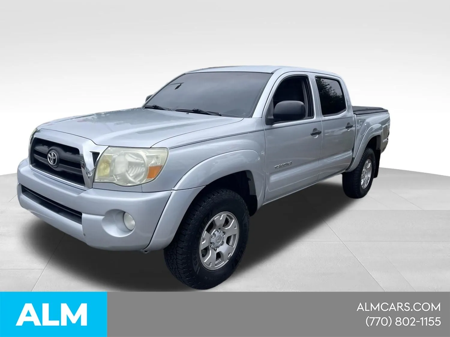 Silver 2007 Toyota Tacoma PreRunner V6 Carfax No Accidents for sale in Newnan, GA