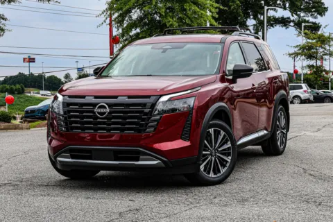 Red 2026 Nissan Pathfinder Platinum for sale in Newnan, GA