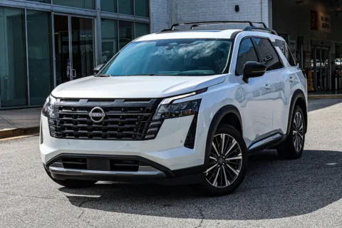 White 2026 Nissan Pathfinder Platinum for sale in Newnan, GA