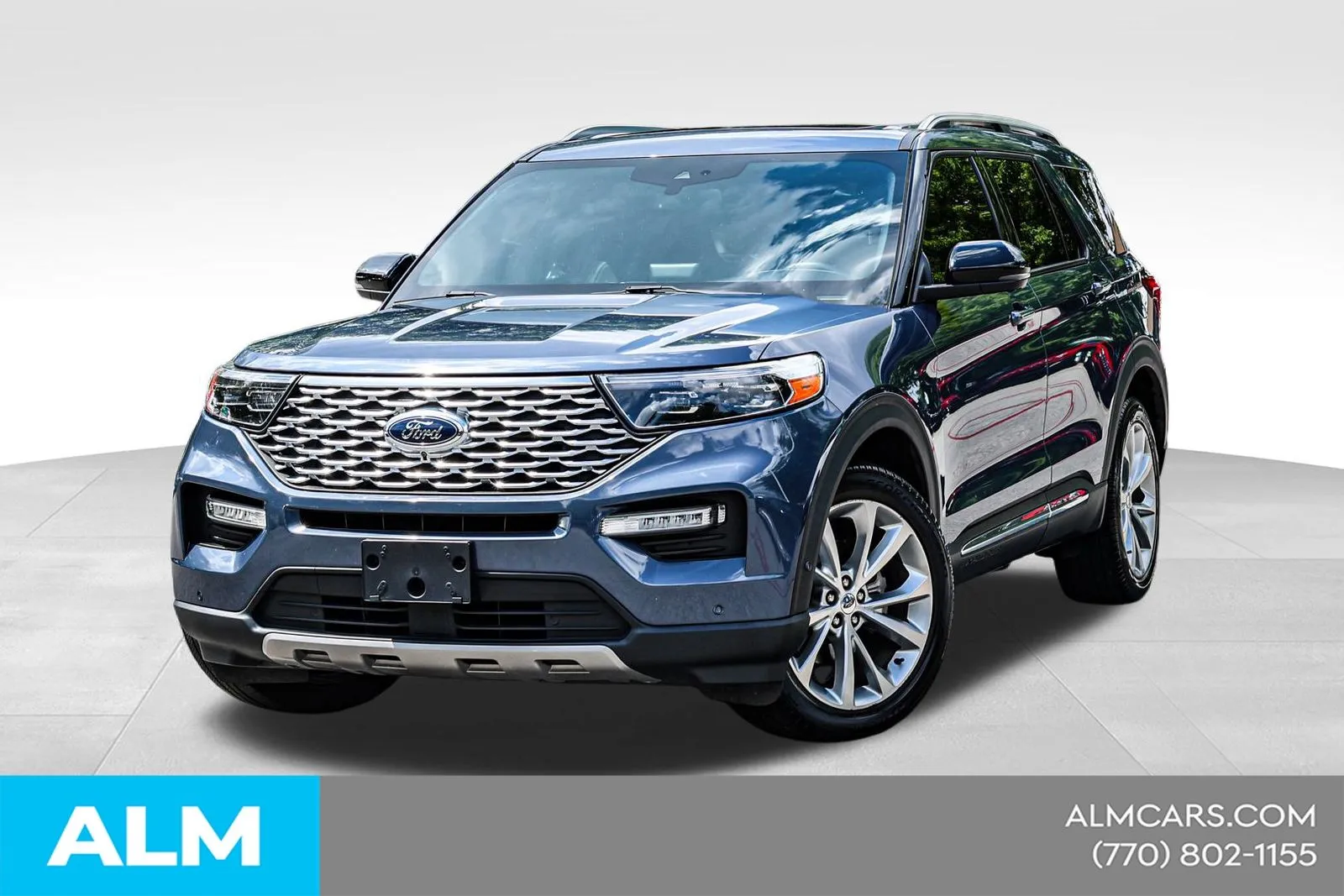 Blue 2021 Ford Explorer Platinum for sale in Newnan, GA