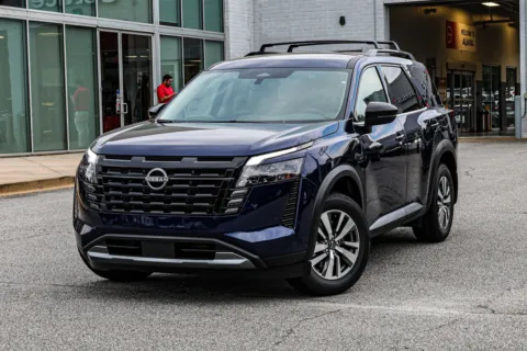 Blue 2026 Nissan Pathfinder SL for sale in Newnan, GA