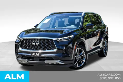 Black 2022 INFINITI QX60 LUXE for sale in Newnan, GA
