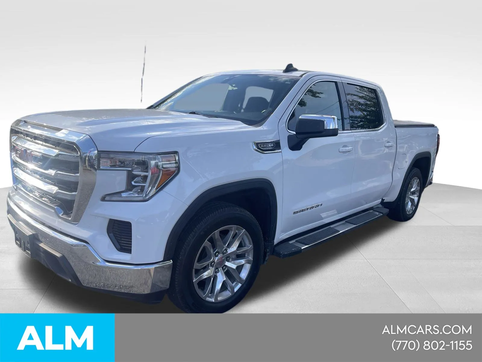 White 2021 GMC Sierra 1500 SLE - CALL 770-254-3800 for sale in Newnan, GA