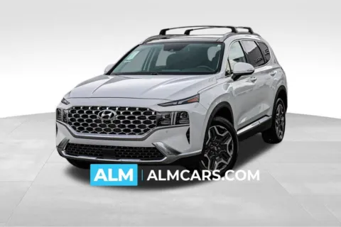 White 2023 Hyundai Santa Fe Hybrid Limited for sale in Newnan, GA