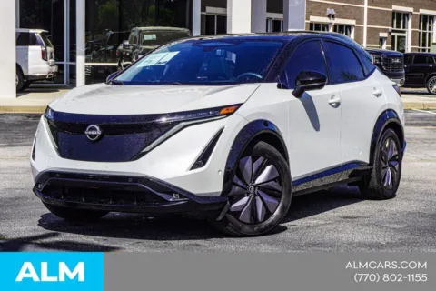 White 2023 Nissan Ariya PLATINUM+ e-4ORCE for sale in Newnan, GA