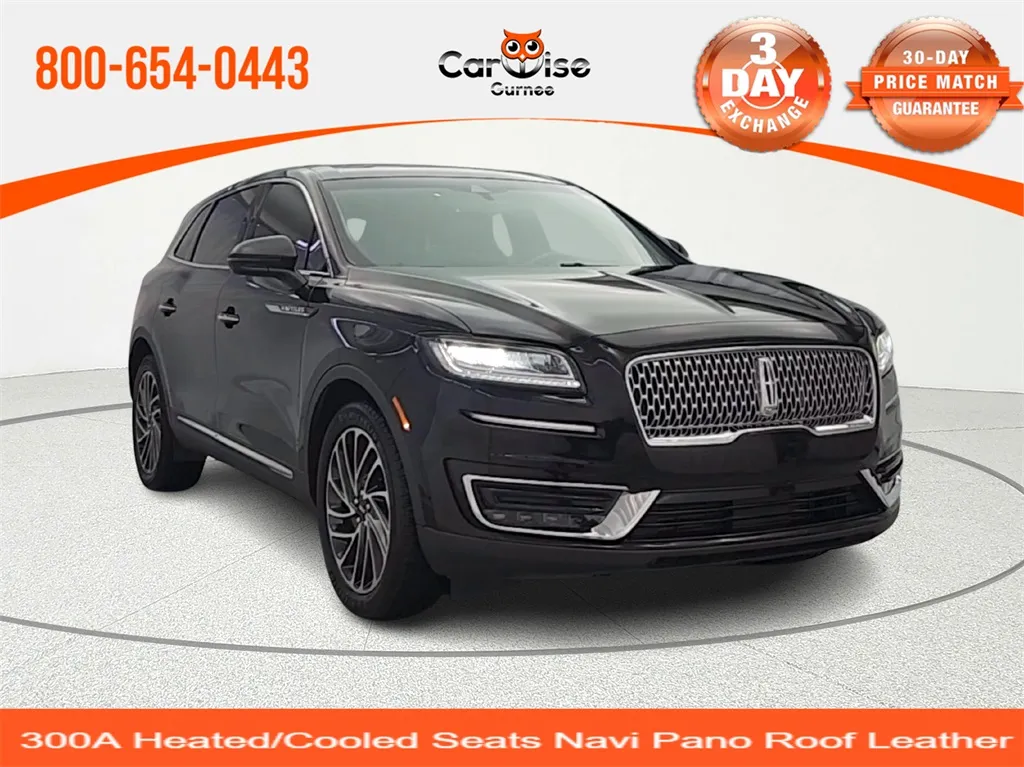 Black 2019 Lincoln Nautilus Reserve for sale in Gurnee, IL