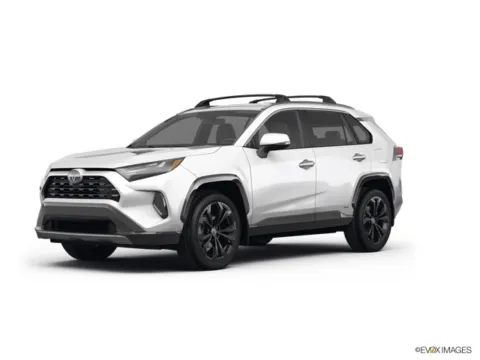 White 2022 Toyota RAV4 Hybrid Limited for sale in Gurnee, IL