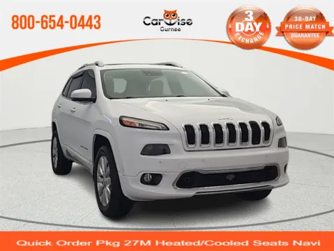 White 2016 Jeep Cherokee Overland for sale in Gurnee, IL