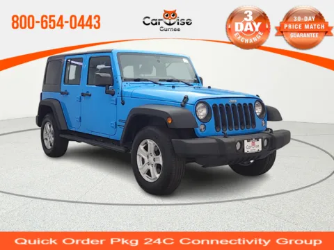 Blue 2017 Jeep Wrangler Unlimited Sport for sale in Gurnee, IL