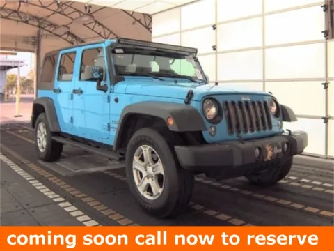 Blue 2017 Jeep Wrangler Unlimited Sport for sale in Gurnee, IL
