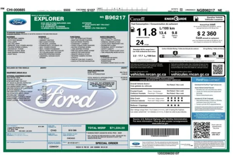 Another view of 2022 Ford Explorer Platinum for sale in Gurnee, IL at CarWise Gurnee