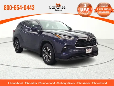 Blue 2021 Toyota Highlander XLE for sale in Gurnee, IL