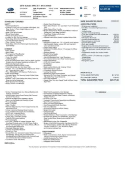 Another view of 2016 Subaru WRX STi Limited for sale in Gurnee, IL at CarWise Gurnee