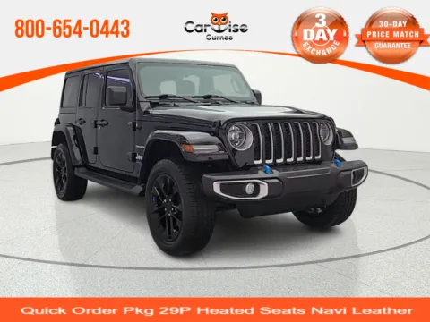 Black 2022 Jeep Wrangler Unlimited Sahara 4xe for sale in Gurnee, IL