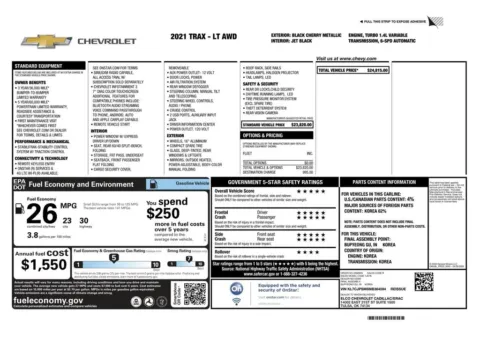 Another view of 2021 Chevrolet Trax LT for sale in Gurnee, IL at CarWise Gurnee