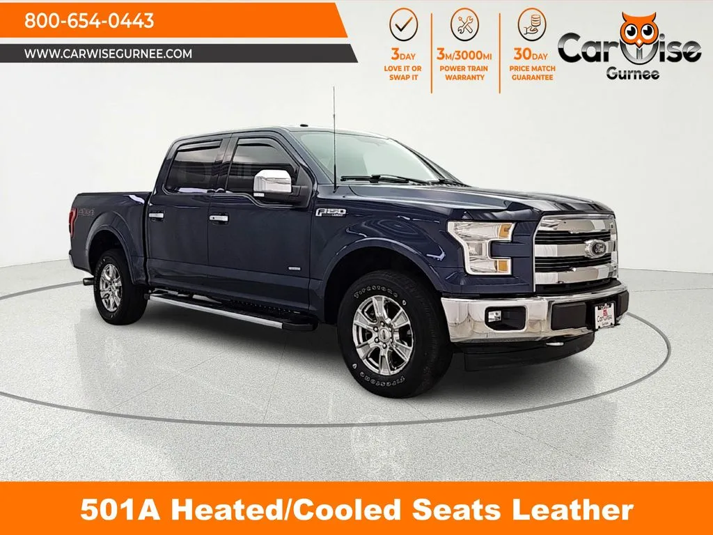 Blue 2017 Ford F-150 Lariat for sale in Gurnee, IL