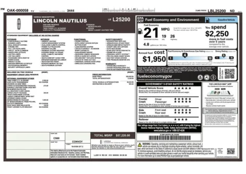 Another view of 2020 Lincoln Nautilus Reserve for sale in Gurnee, IL at CarWise Gurnee