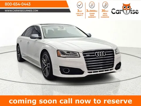 White 2017 Audi A8 L 4.0T Sport for sale in Gurnee, IL