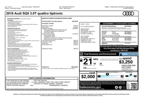Another view of 2018 Audi SQ5 3.0T Premium Plus for sale in Gurnee, IL at CarWise Gurnee