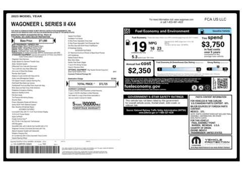 Another view of 2023 Jeep Wagoneer L Series II for sale in Gurnee, IL at CarWise Gurnee