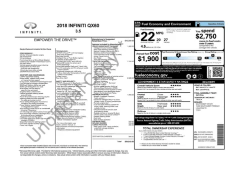 Another view of 2018 INFINITI QX60 for sale in Gurnee, IL at CarWise Gurnee