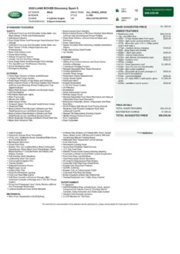 Another view of 2020 Land Rover Discovery Sport S for sale in Gurnee, IL at CarWise Gurnee