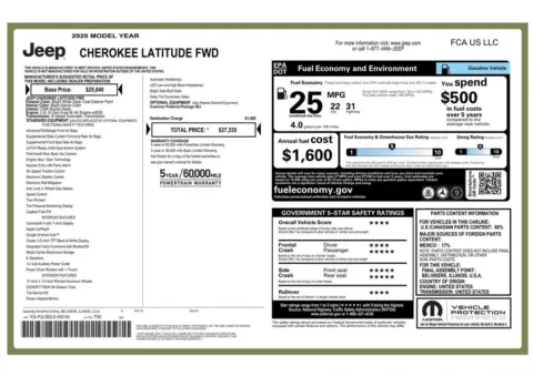 Another view of 2020 Jeep Cherokee Latitude for sale in Gurnee, IL at CarWise Gurnee