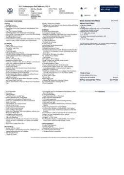 Another view of 2017 Volkswagen Golf Alltrack TSI SEL for sale in Gurnee, IL at CarWise Gurnee