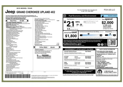 Another view of 2019 Jeep Grand Cherokee Upland Edition for sale in Gurnee, IL at CarWise Gurnee