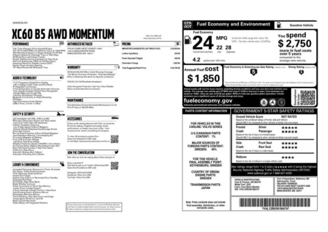 Another view of 2022 Volvo XC60 B5 Momentum for sale in Gurnee, IL at CarWise Gurnee