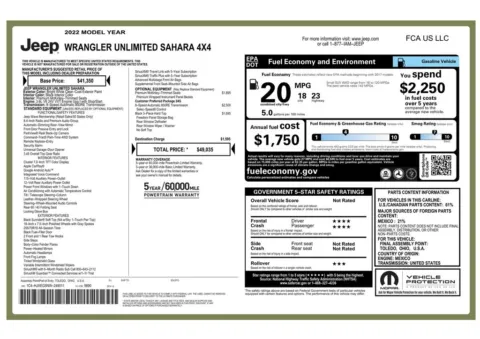 Another view of 2022 Jeep Wrangler Unlimited Sahara for sale in Gurnee, IL at CarWise Gurnee