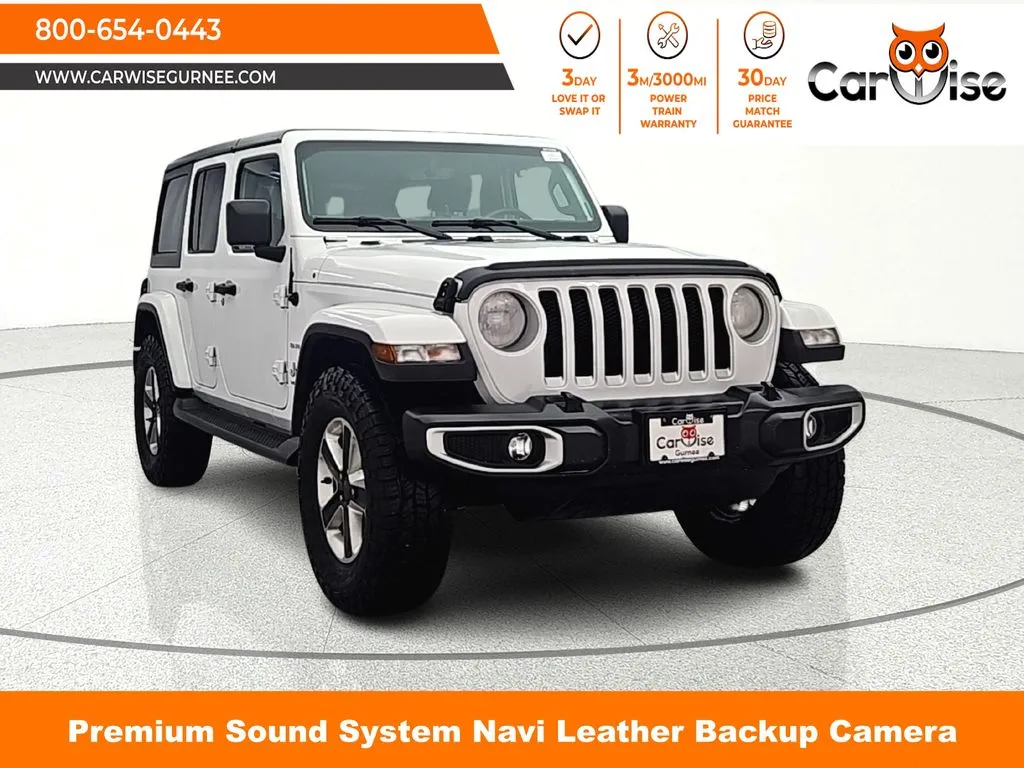 White 2022 Jeep Wrangler Unlimited Sahara for sale in Gurnee, IL