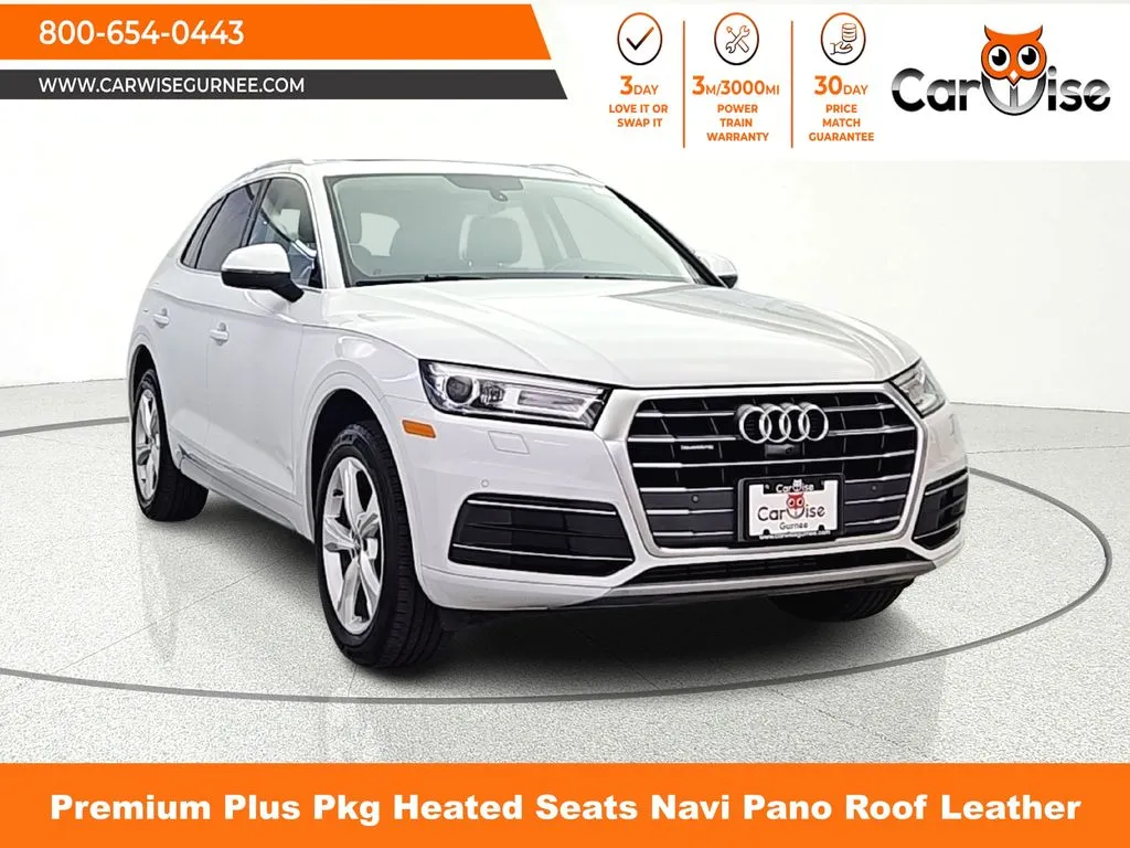 White 2018 Audi Q5 2.0T Premium Plus for sale in Gurnee, IL