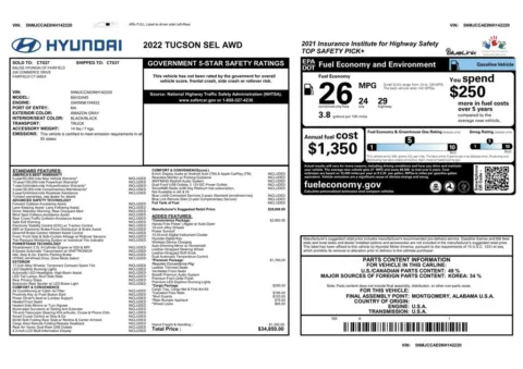 Another view of 2022 Hyundai Tucson SEL for sale in Gurnee, IL at CarWise Gurnee