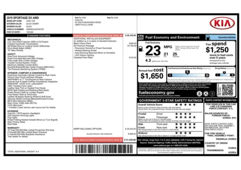 Another view of 2019 Kia Sportage EX for sale in Gurnee, IL at CarWise Gurnee