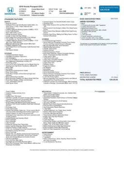 Another view of 2019 Honda Passport EX-L for sale in Gurnee, IL at CarWise Gurnee