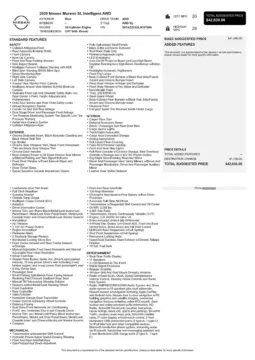 Another view of 2020 Nissan Murano SL for sale in Gurnee, IL at CarWise Gurnee