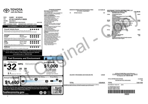 Another view of 2023 Toyota Camry SE for sale in Gurnee, IL at CarWise Gurnee