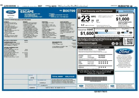 Another view of 2017 Ford Escape Titanium for sale in Gurnee, IL at CarWise Gurnee