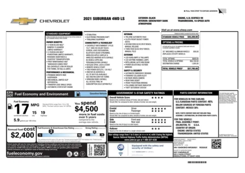 Another view of 2021 Chevrolet Suburban LS for sale in Gurnee, IL at CarWise Gurnee
