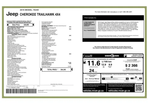 Another view of 2019 Jeep Cherokee Trailhawk for sale in Gurnee, IL at CarWise Gurnee