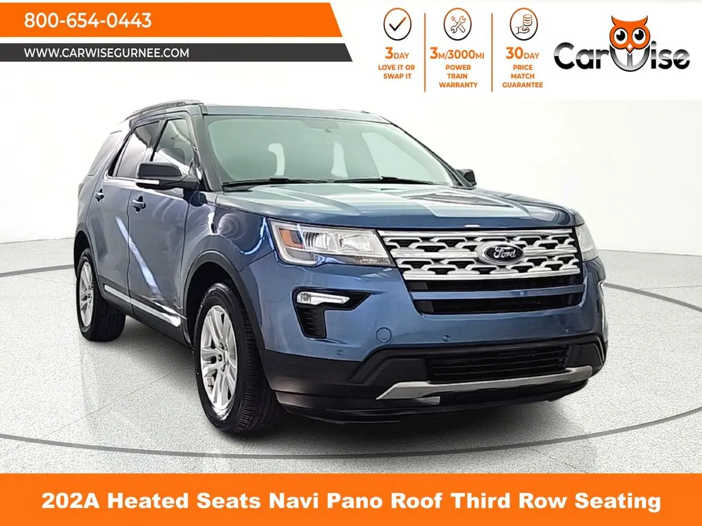 Blue 2019 Ford Explorer XLT for sale in Gurnee, IL