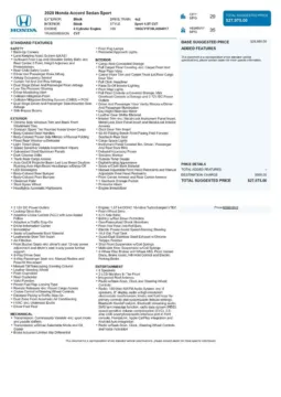 Another view of 2020 Honda Accord Sport for sale in Gurnee, IL at CarWise Gurnee