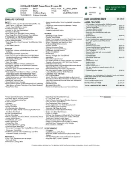 Another view of 2020 Land Rover Range Rover Evoque SE for sale in Gurnee, IL at CarWise Gurnee