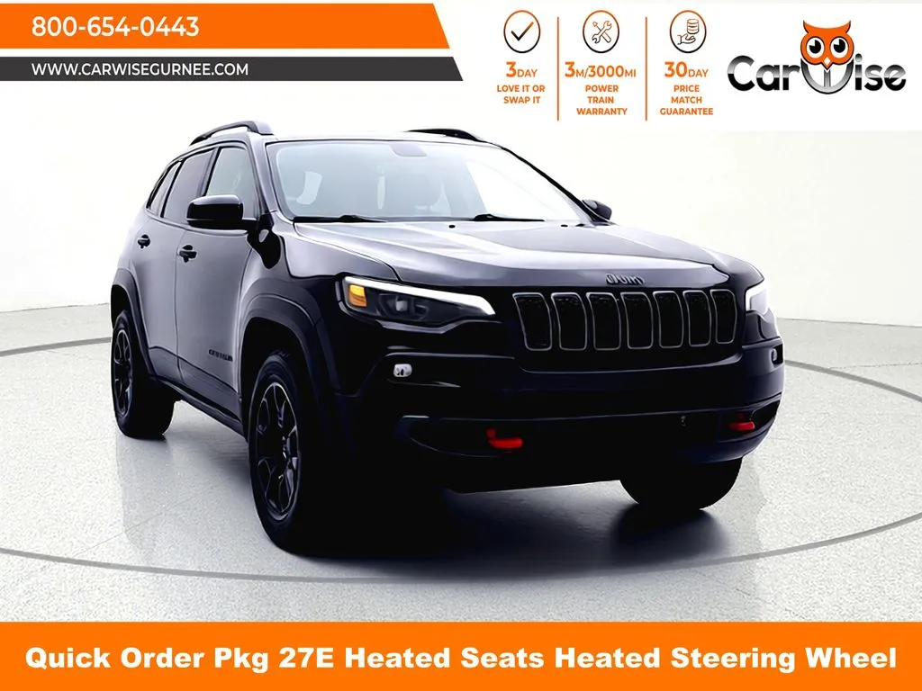 Black 2022 Jeep Cherokee Trailhawk for sale in Gurnee, IL