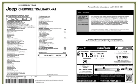 Another view of 2022 Jeep Cherokee Trailhawk for sale in Gurnee, IL at CarWise Gurnee